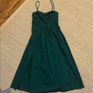 Abercrombie & Fitch Dark Green Midi Dress